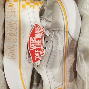 Vans Old Skool platform little boys size 2